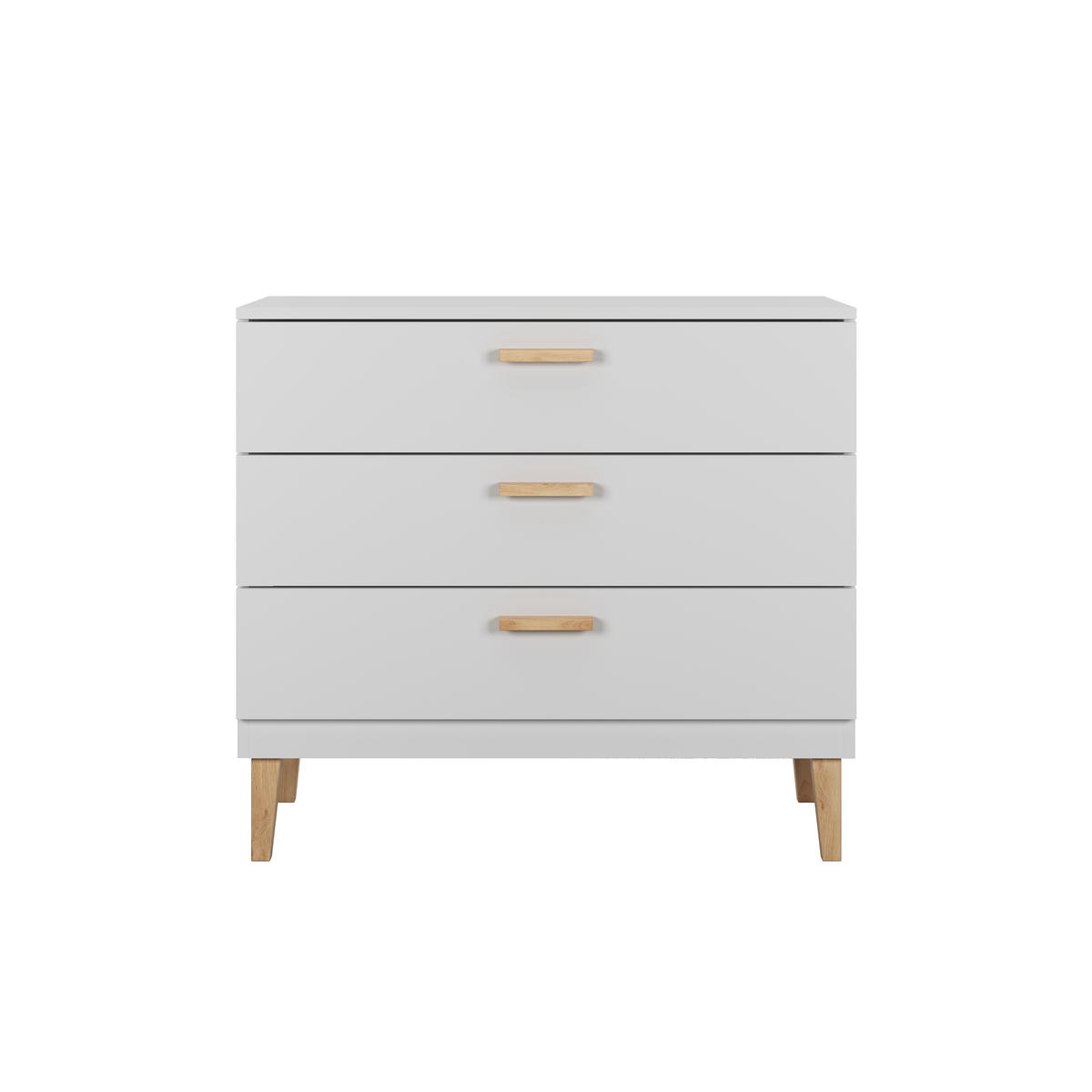 KOMMODE KUBI Weiß 100/90/47 - Weiß, Holzwerkstoff (100/90/47cm) - RAUMHIRSCH FURNITURE
