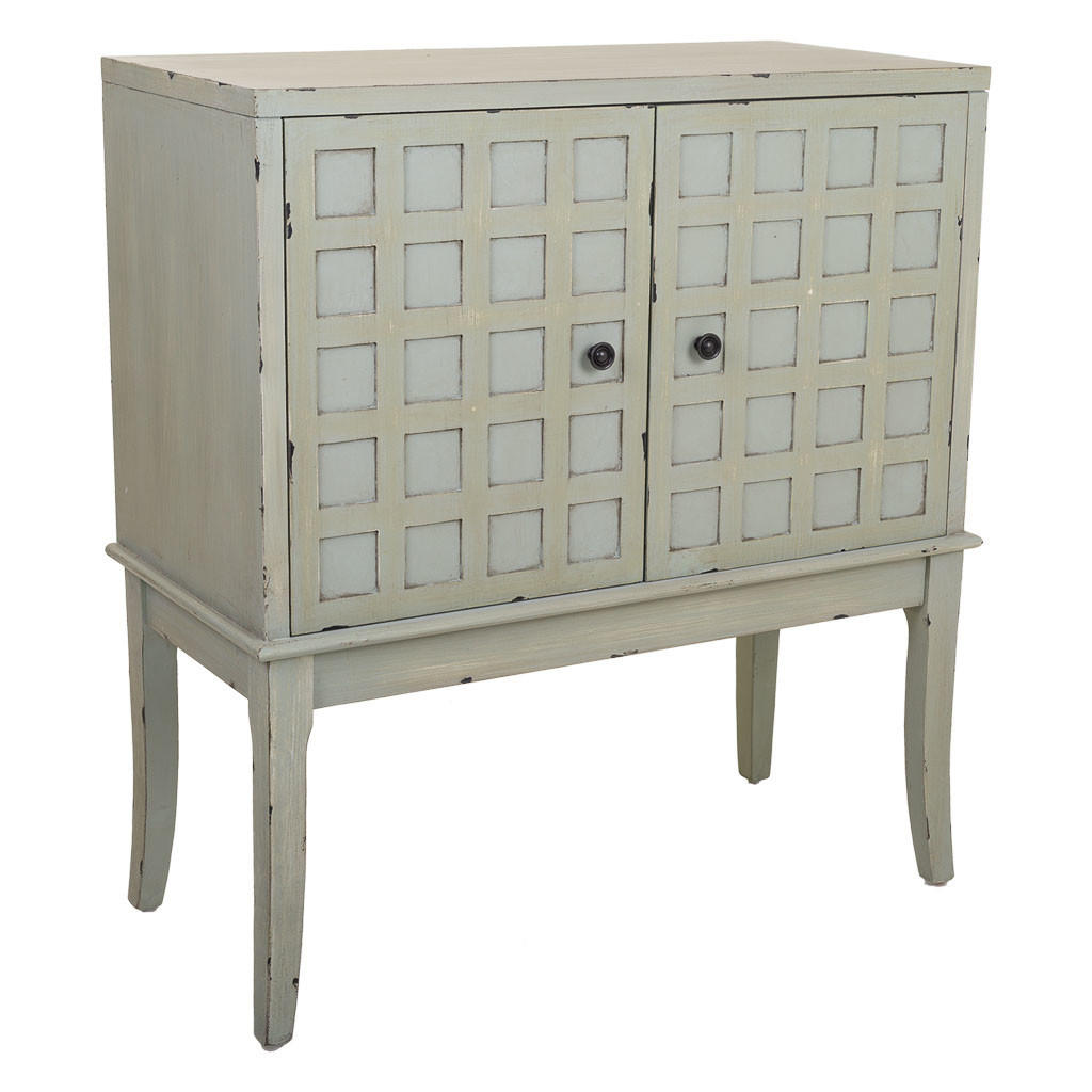 ANRICHTE aus Holz, Grün, 82x39x90 cm - Grün, Holz (81.5/90/39cm) - Wanderlust