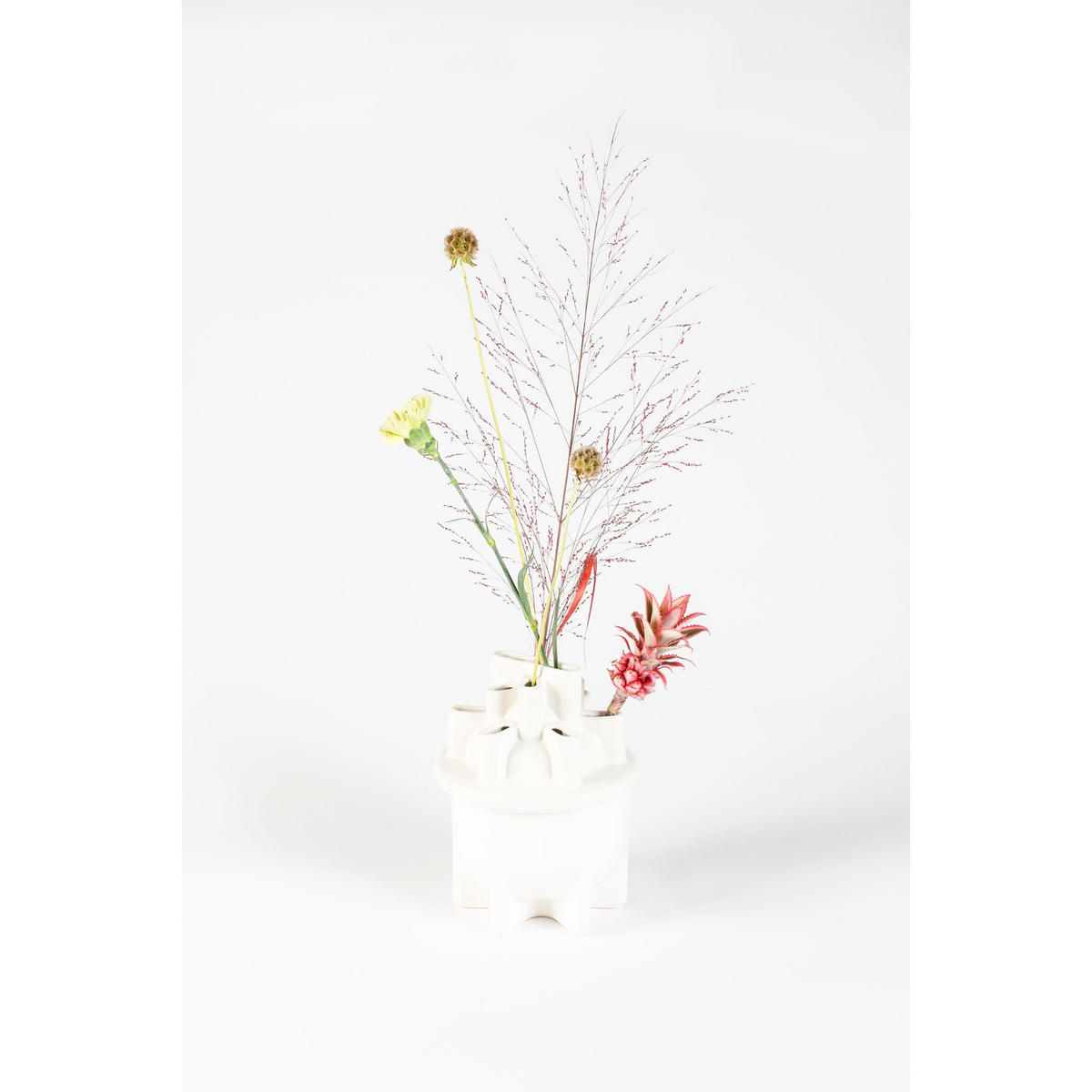VASE Bassin S - Weiß, Keramik (28cm) - Zuiver