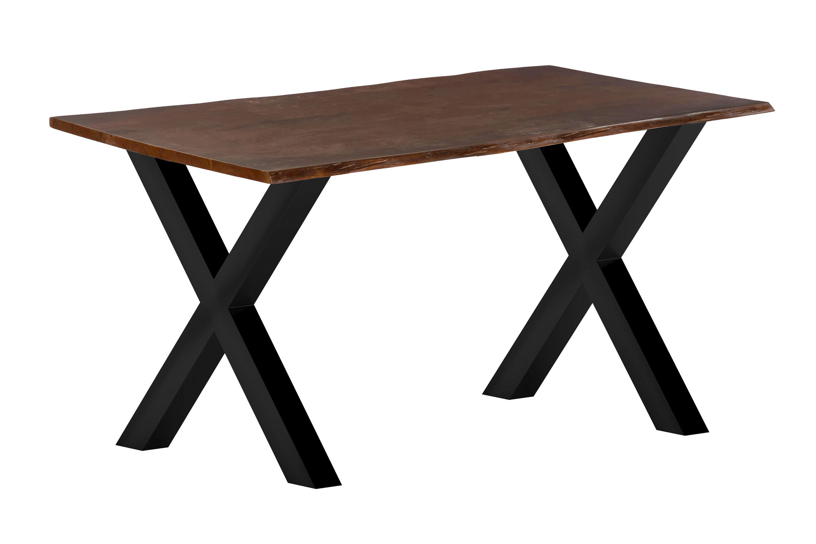 ESSTISCH ROXANA - Kastanienfarben/Beige, Holz (80/140/77cm) - SAM