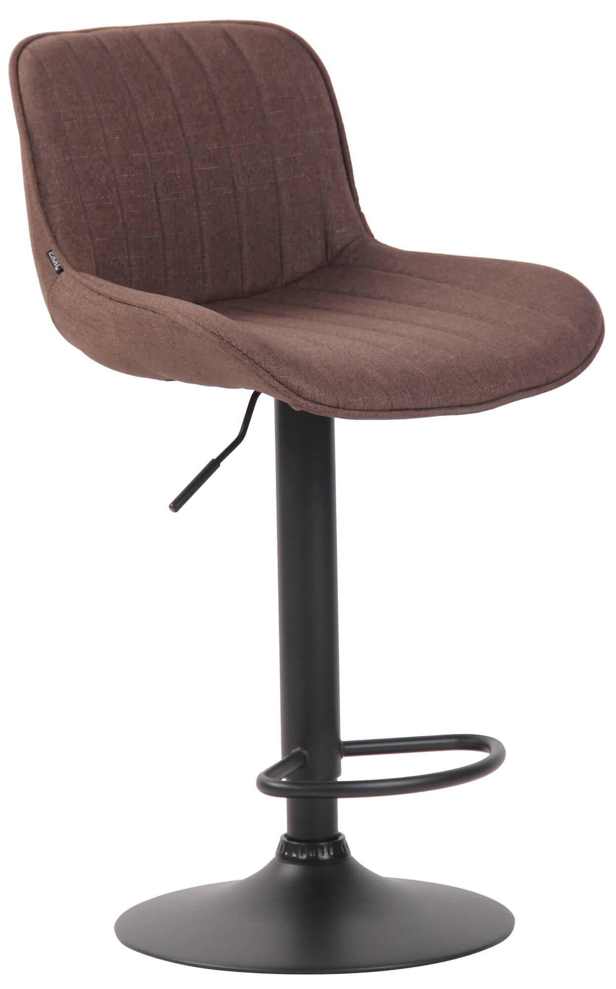 Thumbnail - CLP Barhocker, Braun, Textil, 50x86x50 cm, Esszimmer, Barmöbel, Barhocker