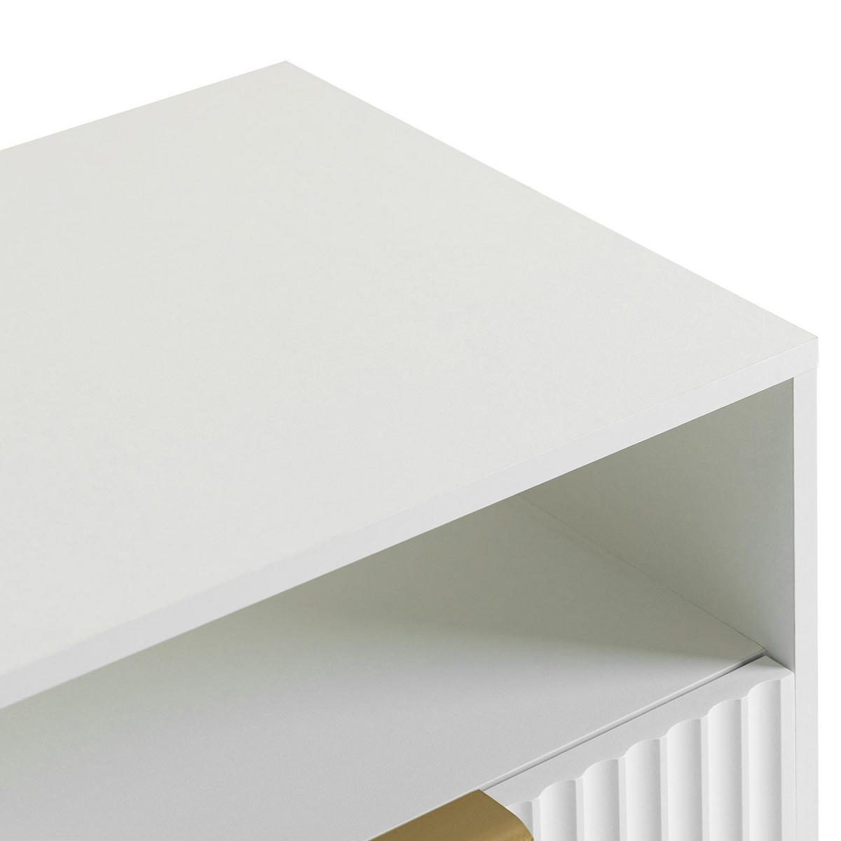 NACHTTISCH MERVAL weiß - Weiß, Holzwerkstoff (50/60/40cm) - IDIMEX