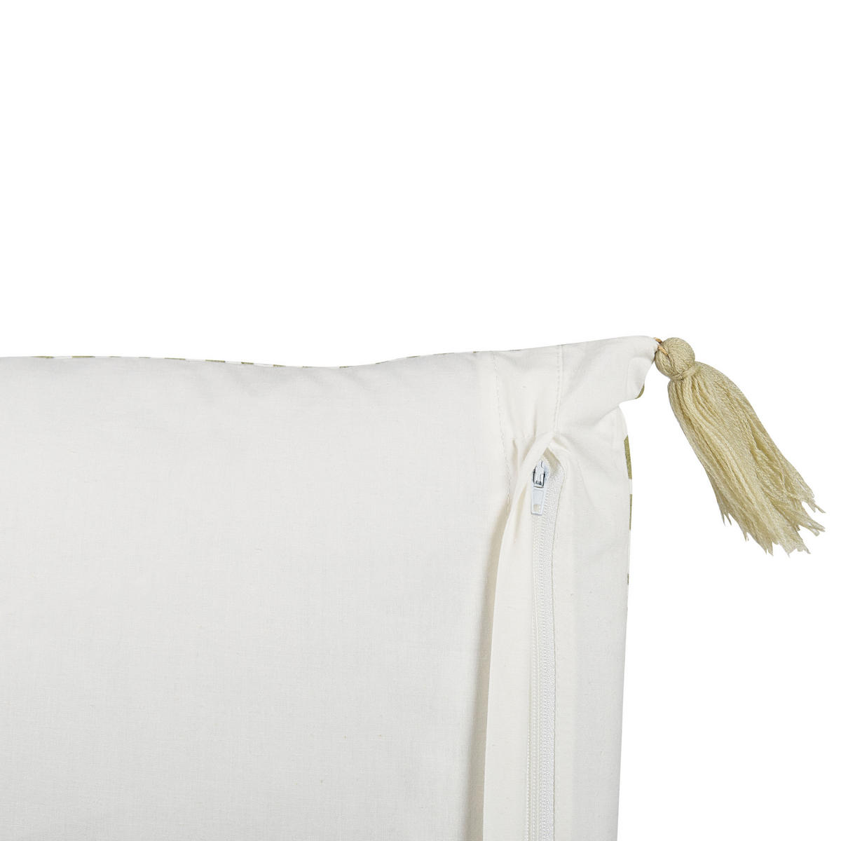 DEKOKISSEN 2er-Set Hellgrün 45/45 cm Syringa - Hellgrün, Naturmaterialien/Textil (45/45cm) - Beliani