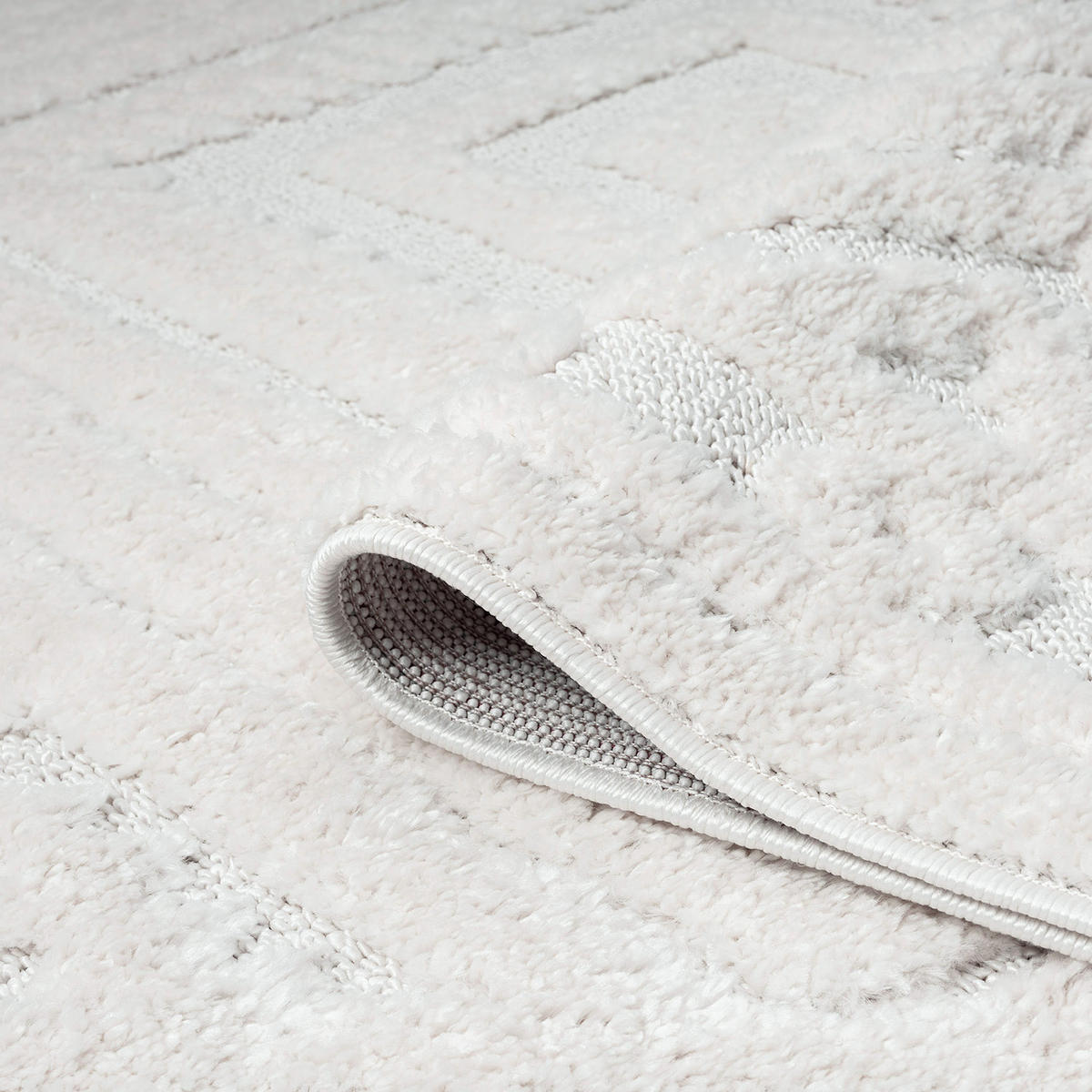 HOCHFLOR-TEPPICH Focus 777 Creme 200 cm rund - Creme, Textil (200/200cm) - carpet city