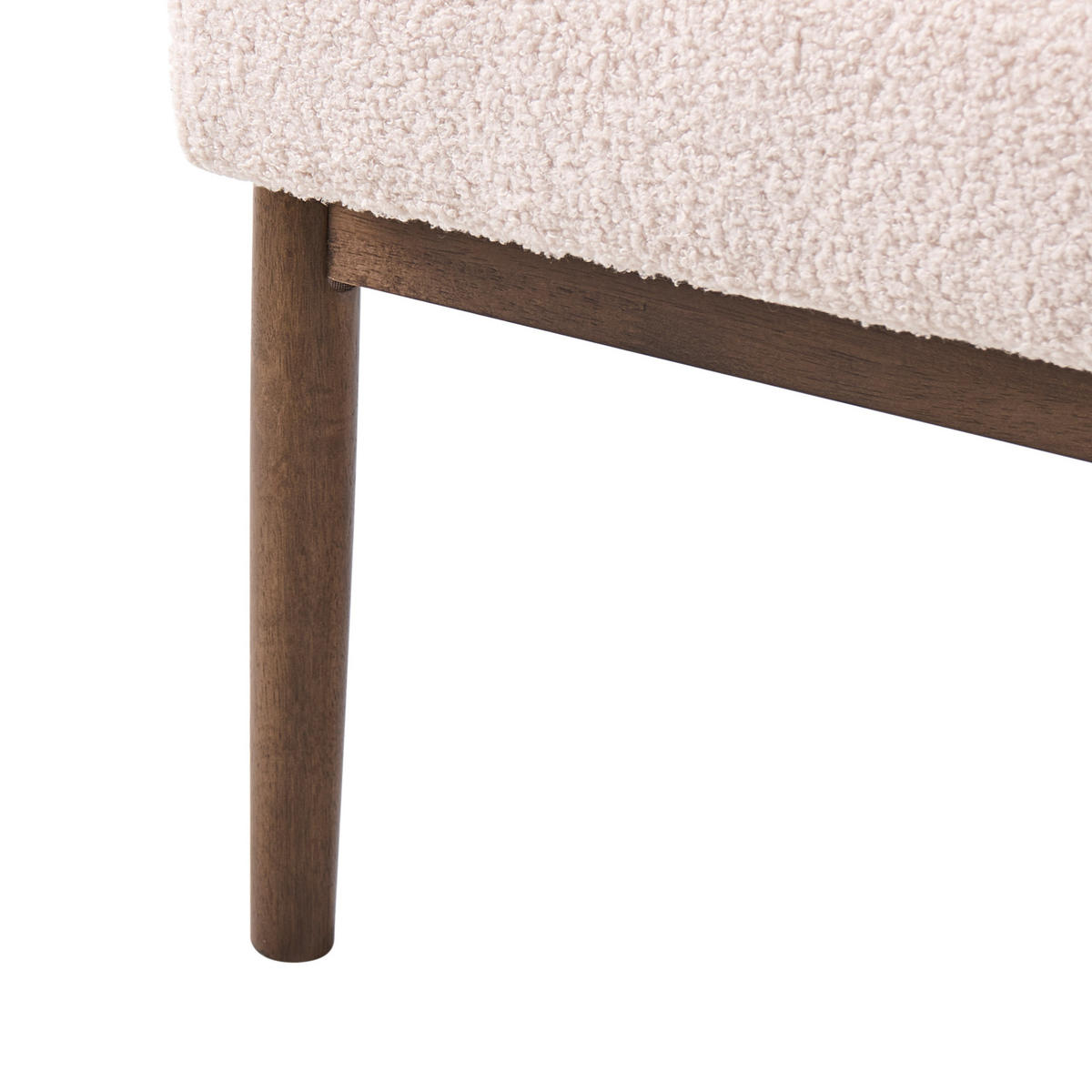 3-SITZER-SOFA Bouclé Dunkelbraun/Beige Esrum - Dunkelbraun, Textil (151/79/72cm) - Beliani