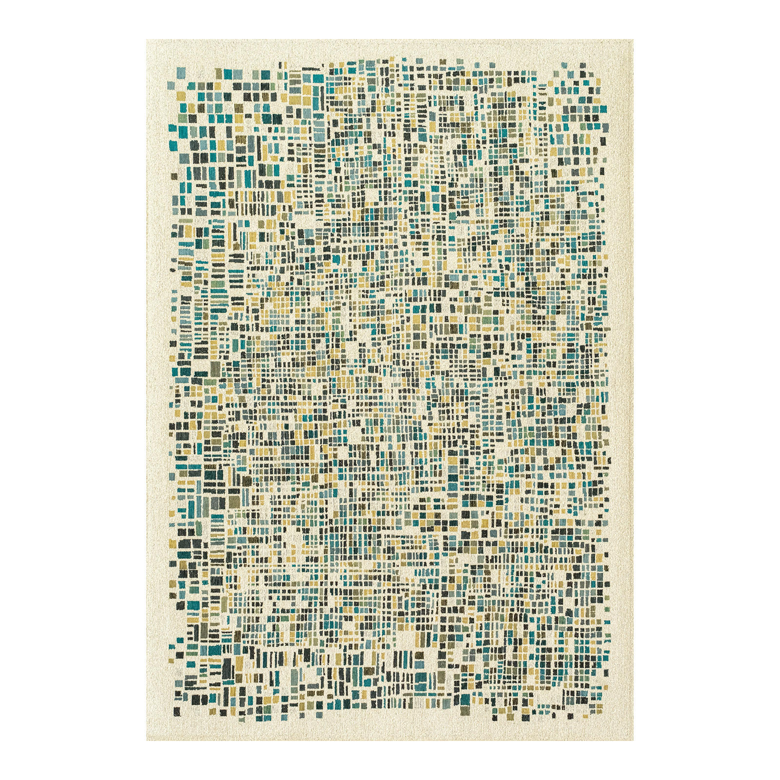 TEPPICH Midnight Gallery Cubik 240/340 cm - Grün, Kunststoff/Textil (240/340cm) - Louis De Poortere
