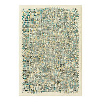 TEPPICH Midnight Gallery Cubik 240/340 cm - Grün, Kunststoff/Textil (240/340cm) - Louis De Poortere