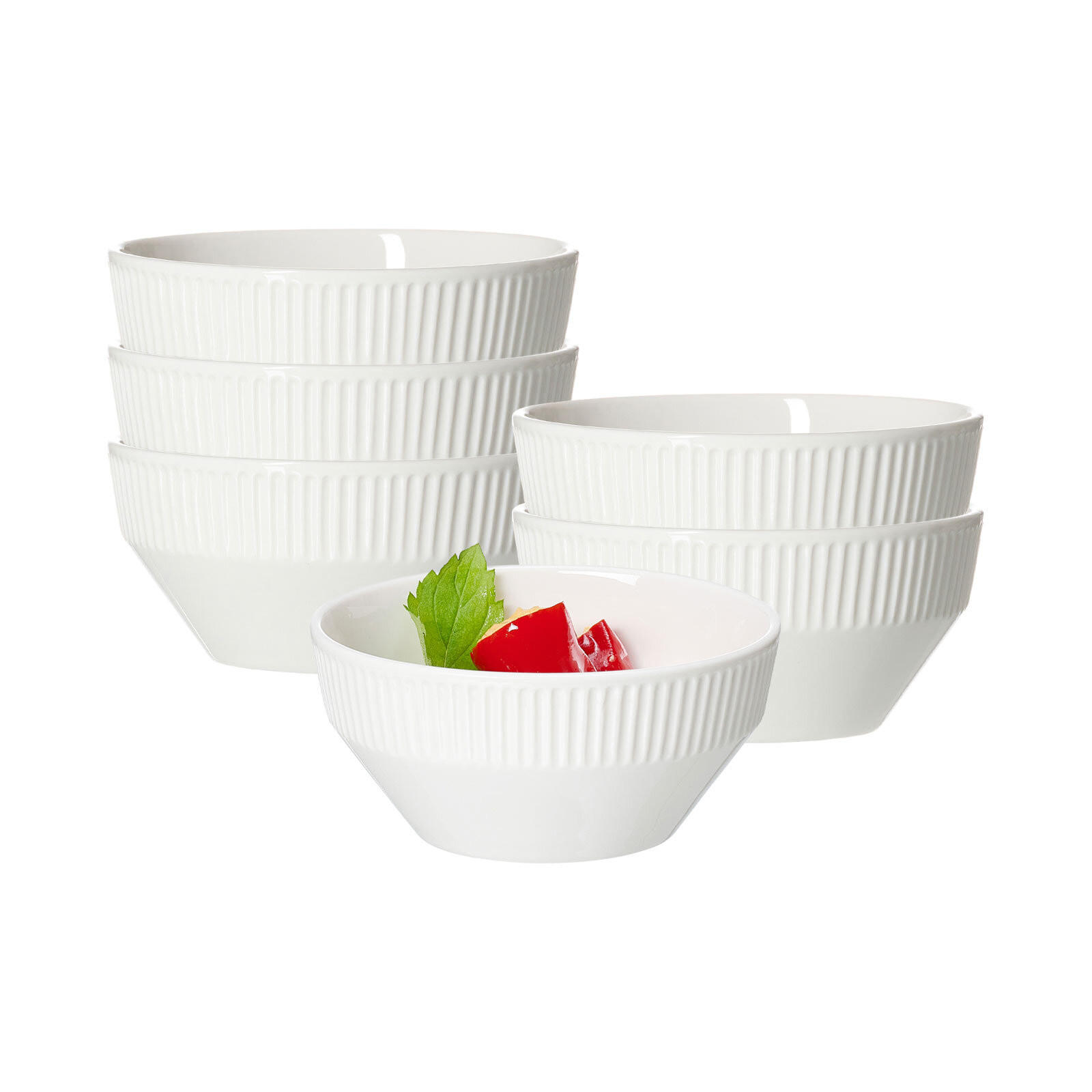 BEILAGENSCHALEN Kelly weiß ø 11,5 cm 6er Set - Weiß, Keramik (11.5cm) - Ritzenhoff Breker