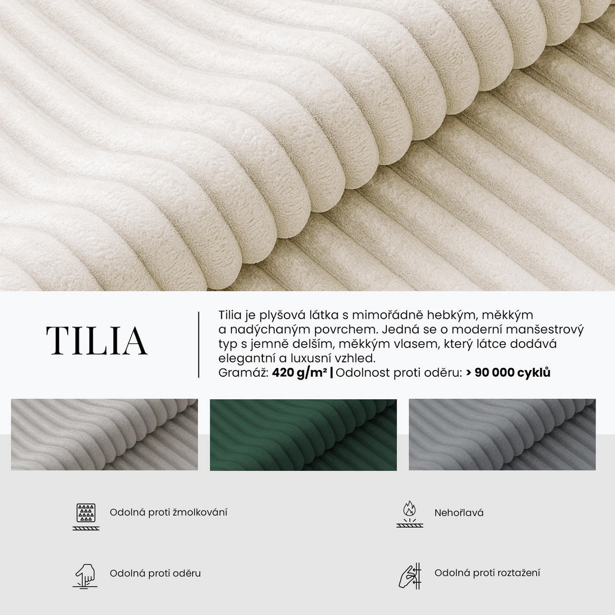 POLSTERBETT TILIANO CLASSIC 180/200 - Hellbraun Cord - ohne Matratze - Hellbraun, Textil (180/200cm) - MKS