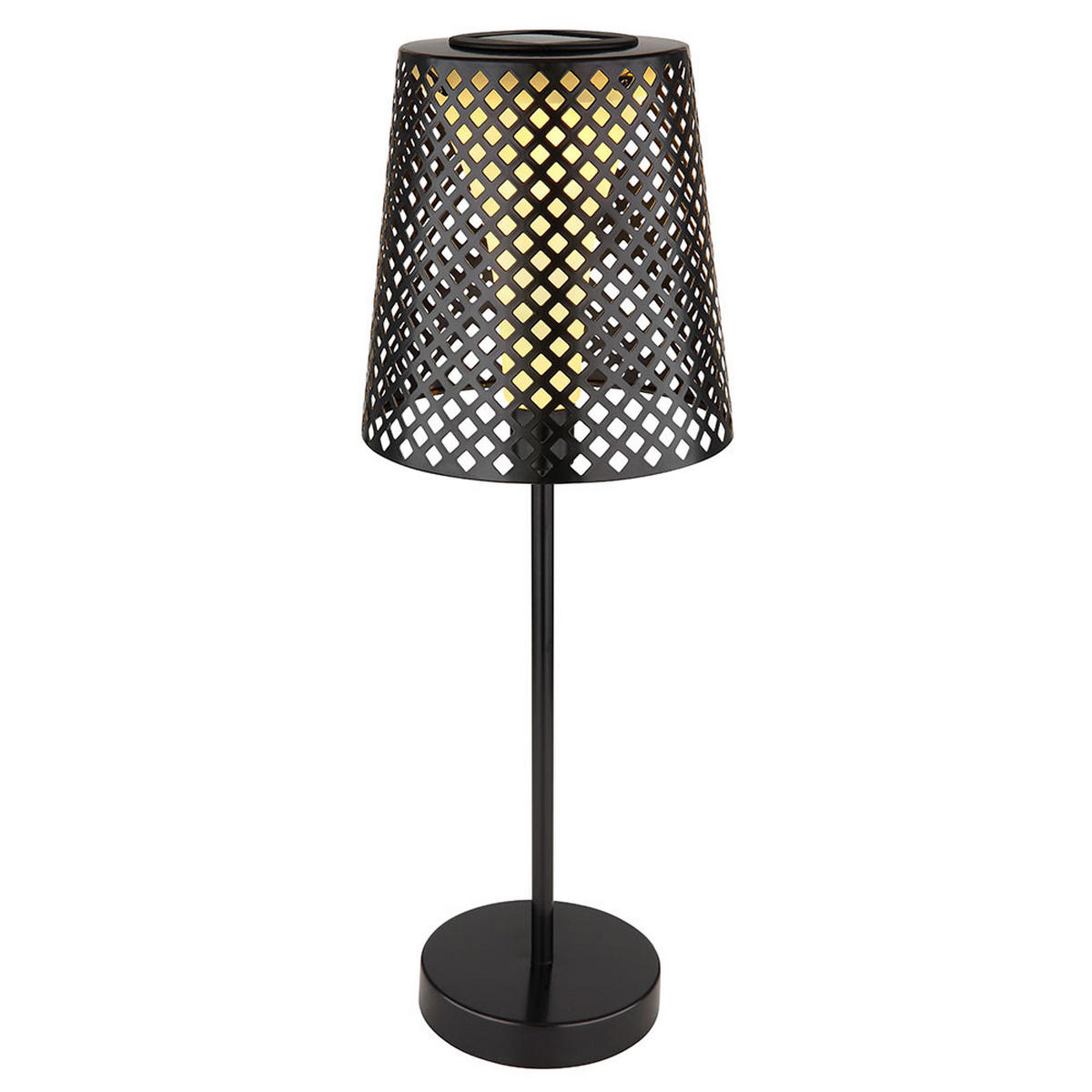 LED AUSSENLEUCHTE Metall Schwarz Loch Design 2er Set - Schwarz, Metall (18/18/50cm) - Globo Lighting