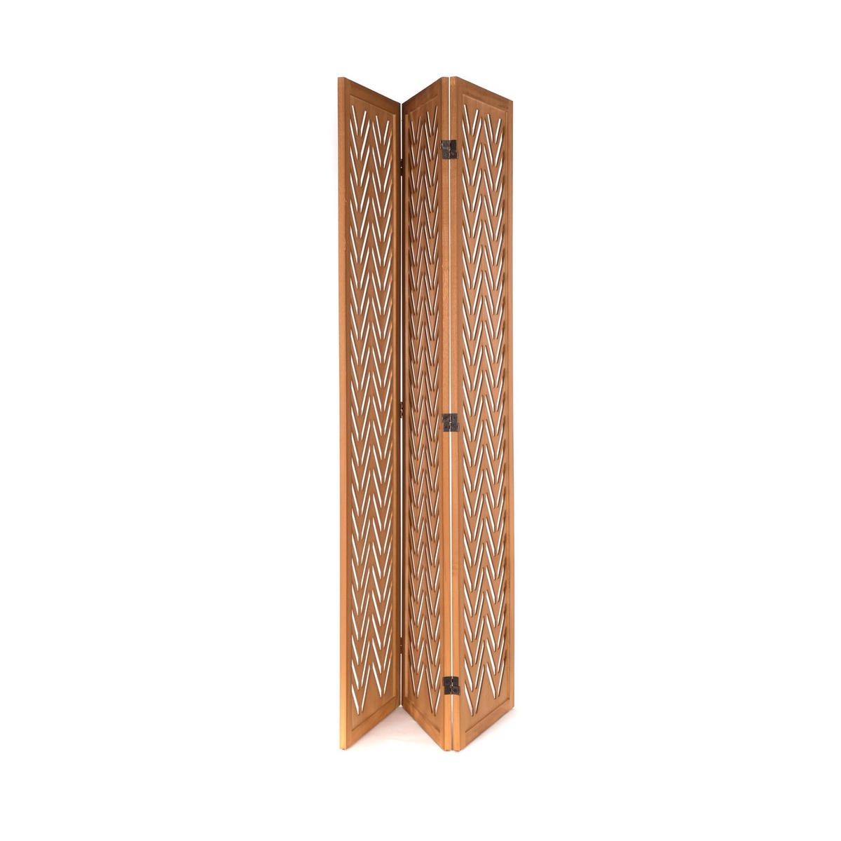RAUMTEILER Mantra 3-tlg. Holz - Naturfarben, Holz (120/170/2cm) - CREEDWOOD