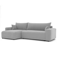 ECKSOFA Luna Max Mit Schlaffunktion - Hellgrau, Holzwerkstoff/Textil (278/145cm) - Fun Möbel