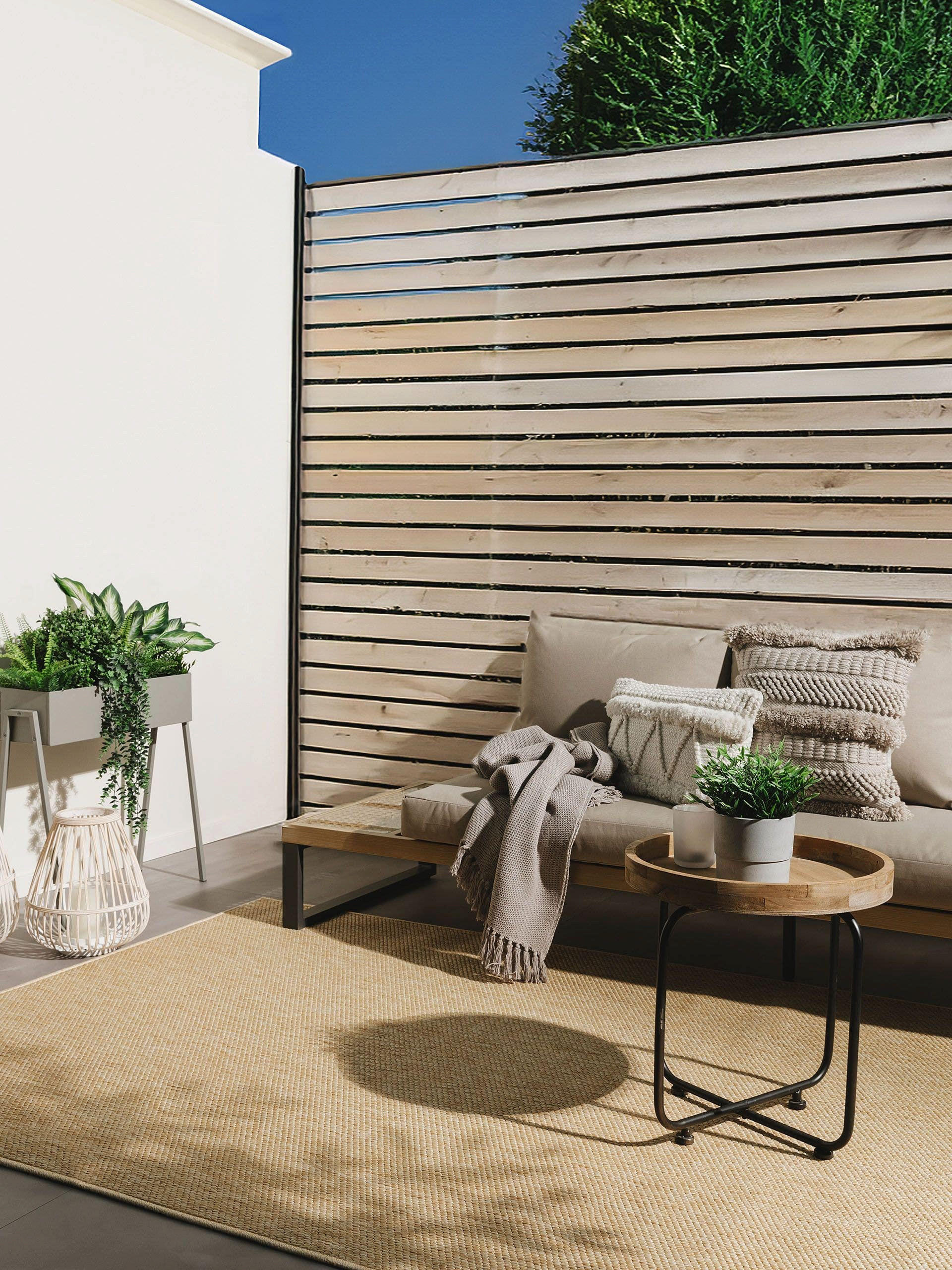 OUTDOORTEPPICH Iowa Beige 160x230 cm - Beige, Kunststoff (160/230cm) - benuta