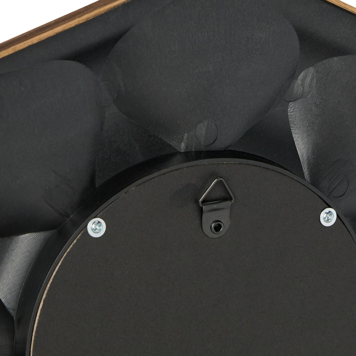 3XZRKADLÁ - zlatá, plast/sklo (25/25/2cm) - Relaxdays