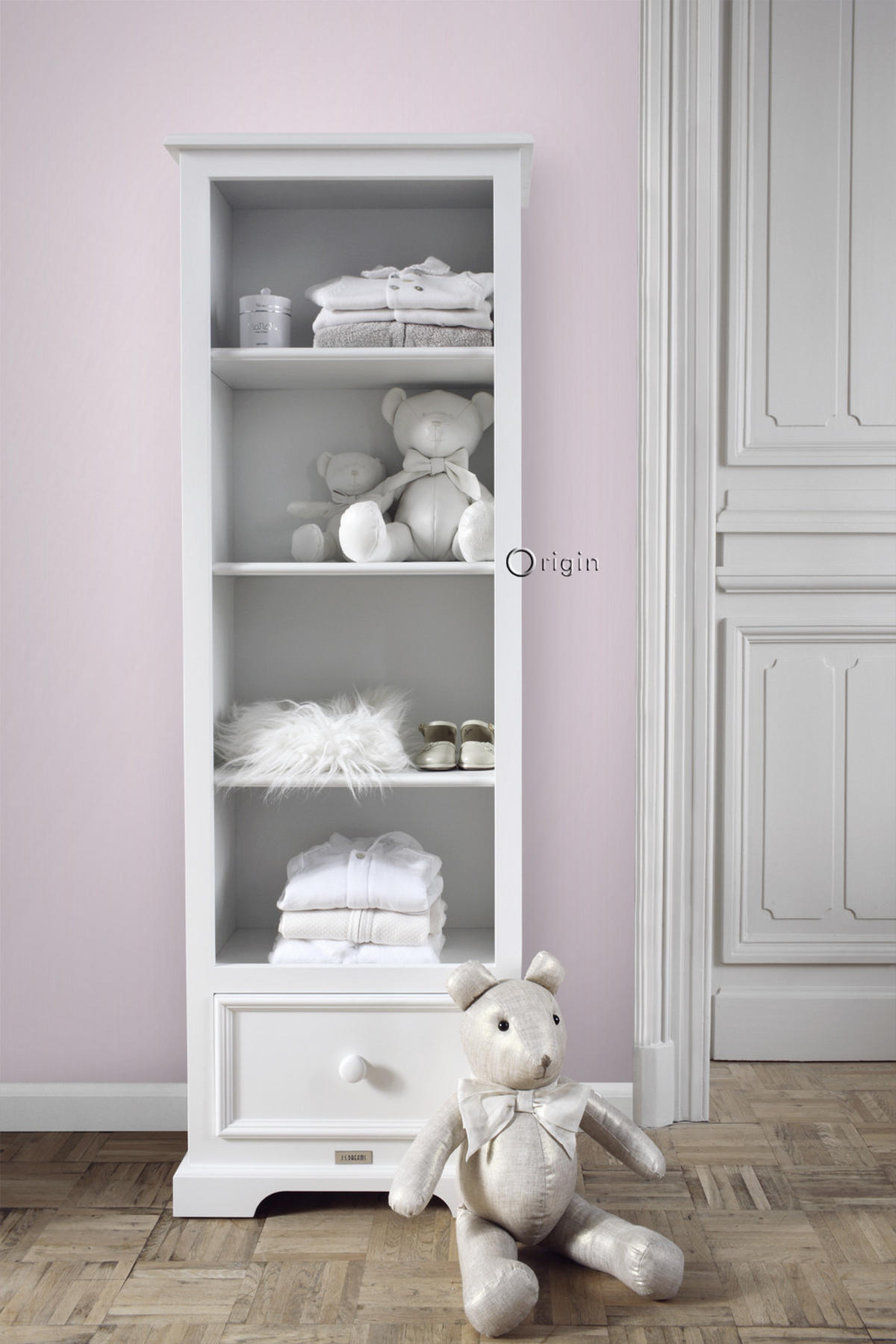TAPETE feine Streifen 53 cm x 10.05 m - Pink, Papier (53/1000cm) - Origin Wallcoverings