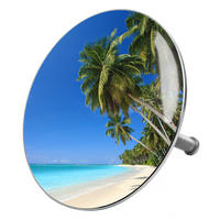 BADEWANNENSTÖPSEL Karibik - Blau, Metall (8/10/10cm) - Sanilo