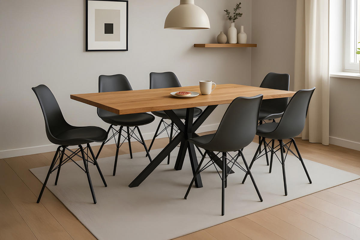 ESSTISCH SALVADOR - Eichefarben/Beige, Holz (100/280/77cm) - SAM