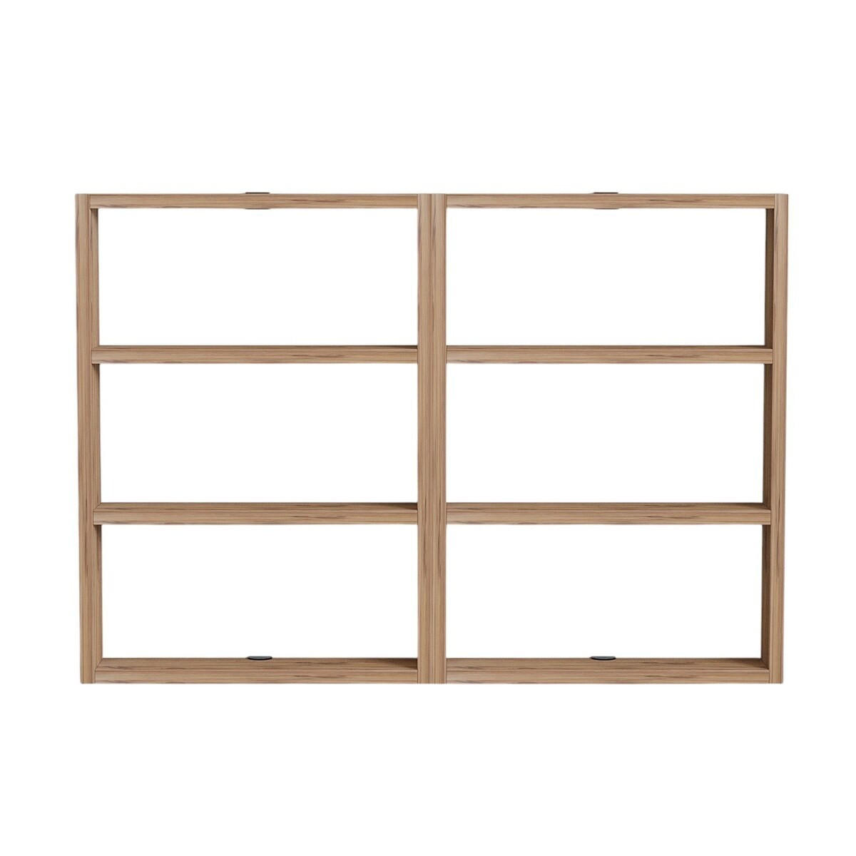 WANDREGAL mit 6 ablagen - joy 84,6/9/60 cm - Beige, Holzwerkstoff (9/60/84.6cm) - Calicosy