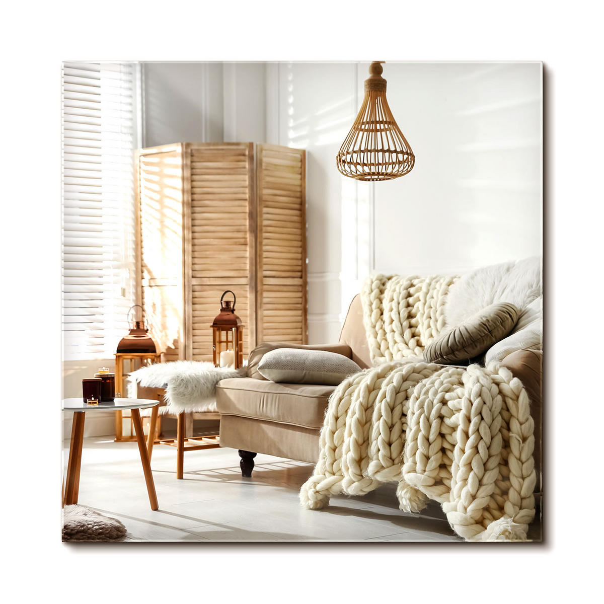 SPIEGEL Rechteckig 50x50 cm - Transparent, Glas (50/50/0.4cm) - Wallfluent