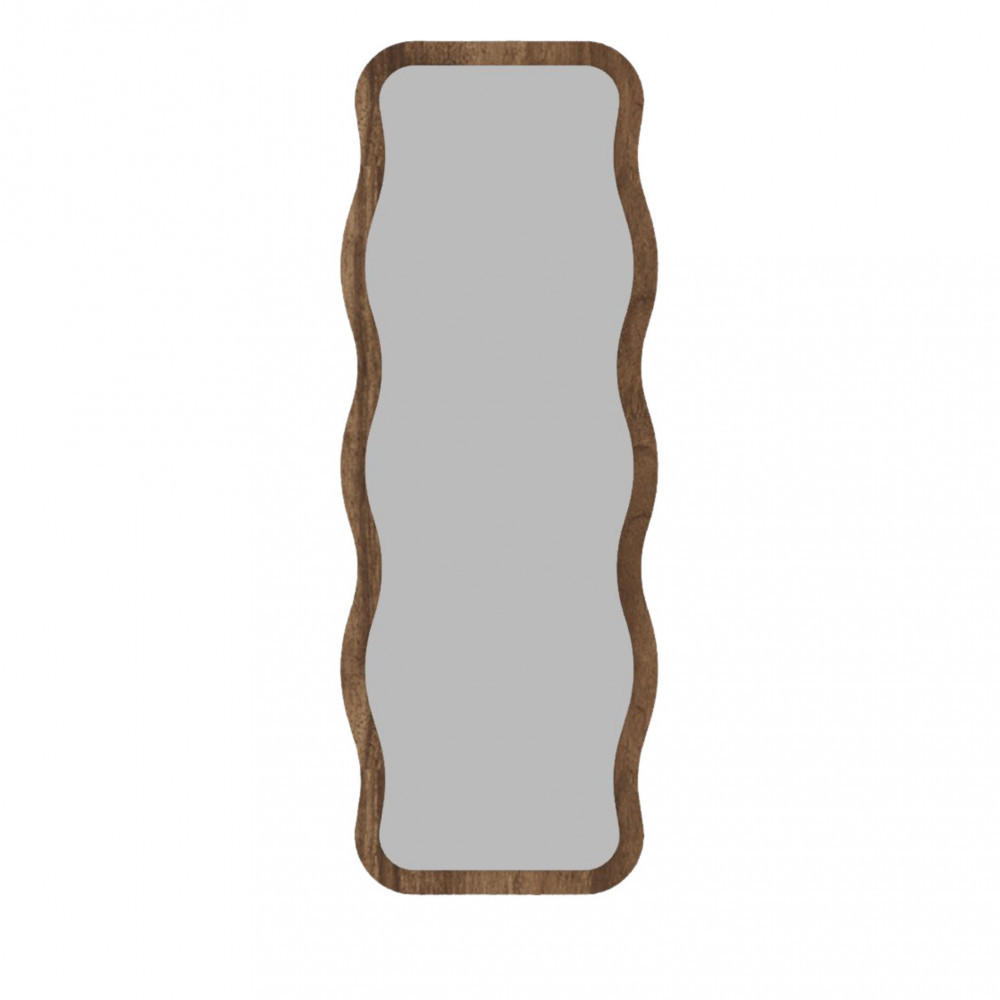 STANDSPIEGEL aus Holz 50x160 cm - Luna - Dunkles Holz - Nussbaumfarben, Holz (50/160/2.2cm) - Drawer