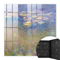 SCHLÜSSELBOX Schwarz 30x30 cm- Türöffnung nach rechts - Lilien Lilien - Lila, Metall (30/30/5cm) - TULUP
