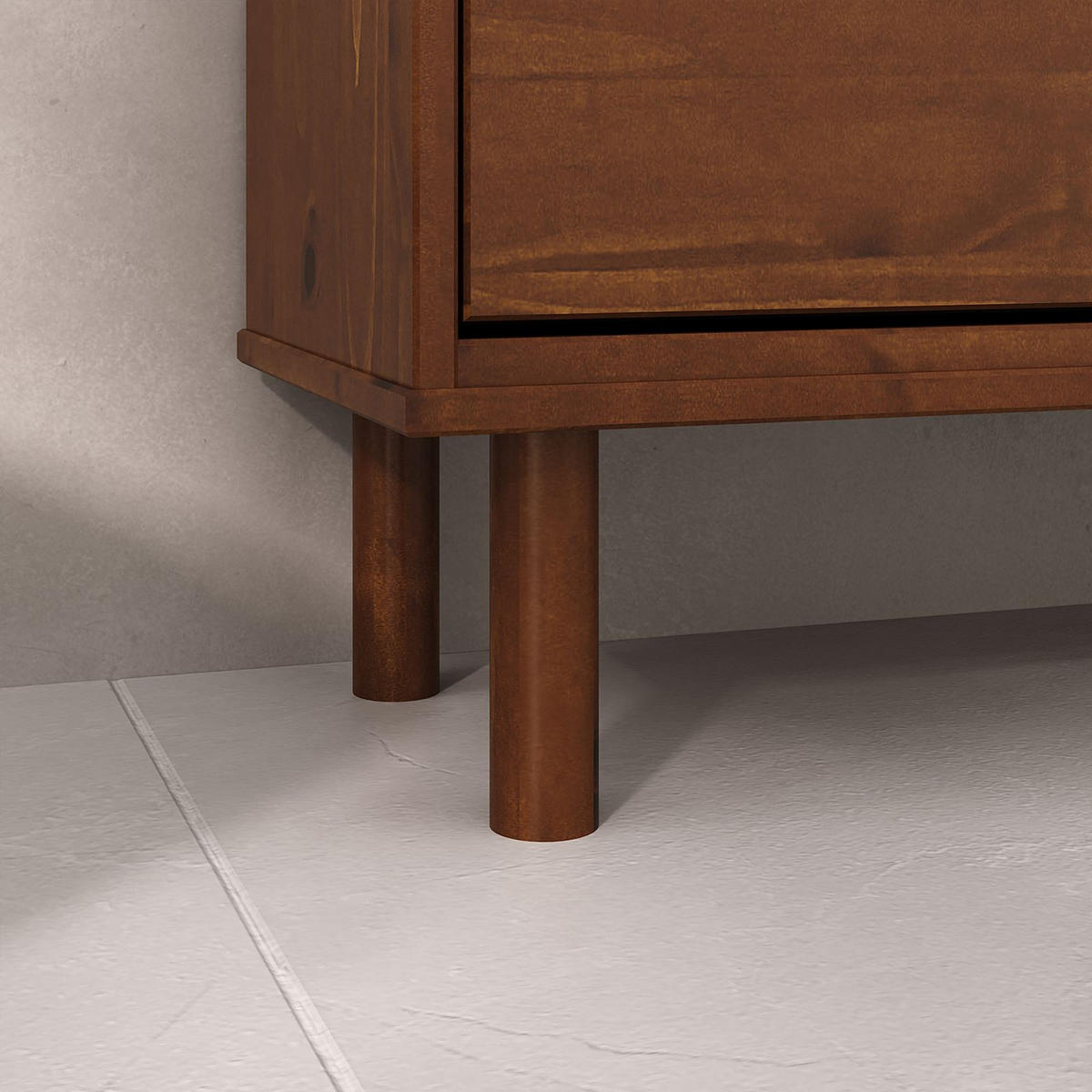 SCHUHKIPPER NAEL - Kastanienfarben, Holz (80/114/30cm) - IDIMEX