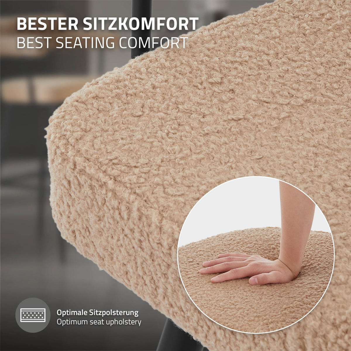 BAROVÁ ŽIDLE, sada 2 ks, otočná, hnědá s plyšovým potahem, výška 76 cm - černá/hnědá, kov/textil (61/103/55cm) - ML-DESIGN