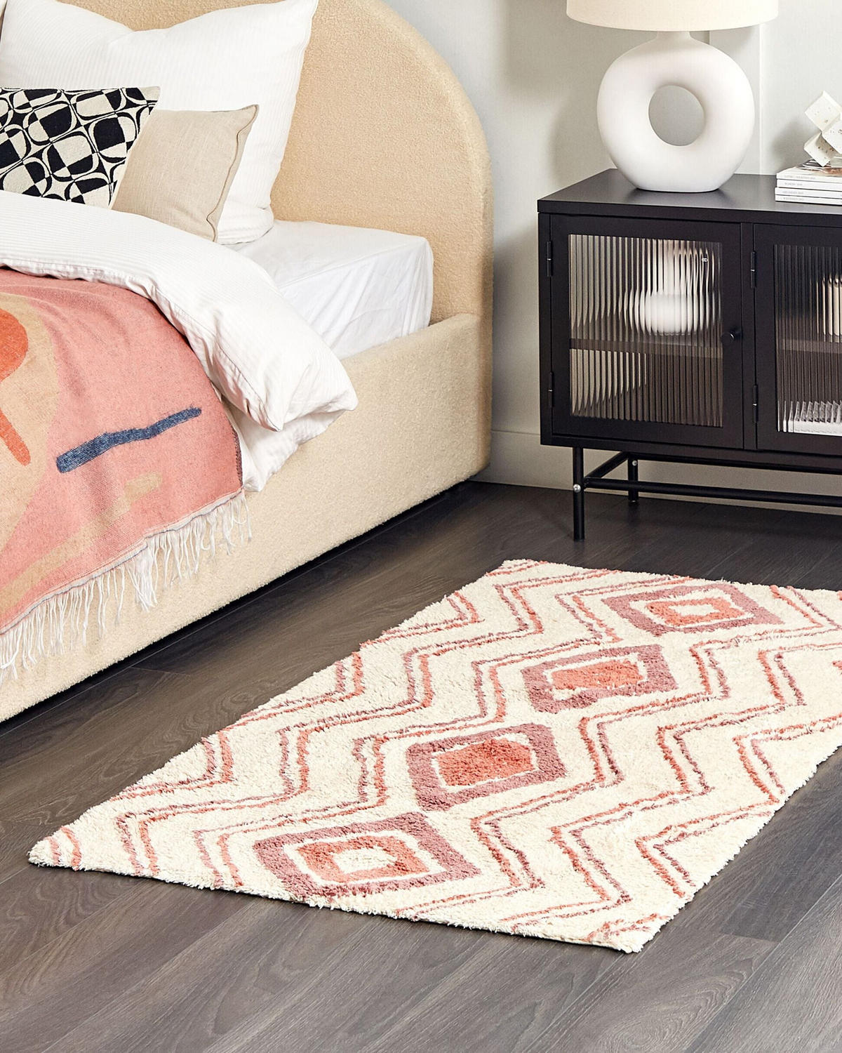 KURZFLOR-TEPPICH Kastamonu 150/80 cm - Beige, Textil (80/150cm) - Beliani