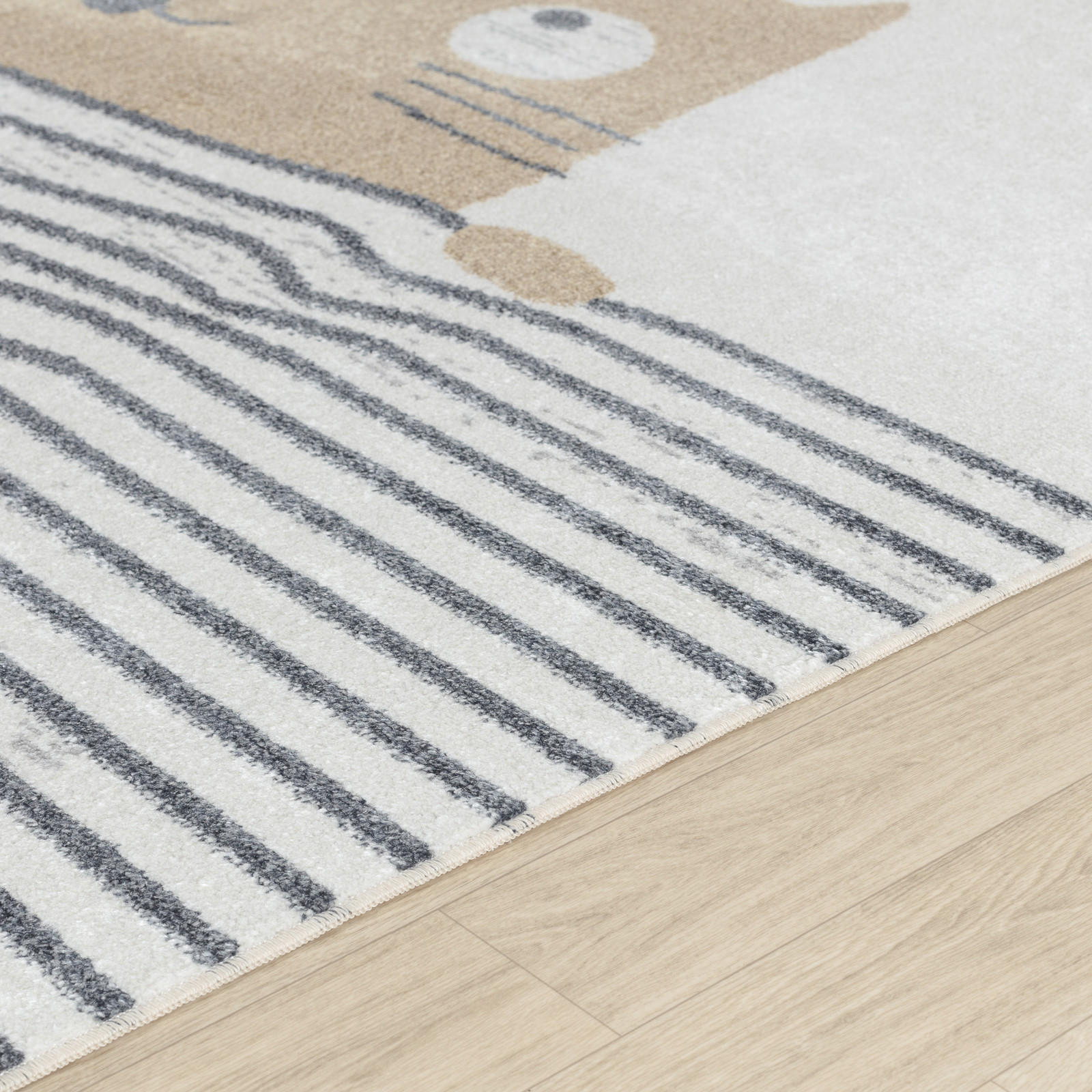 KINDERTEPPICH Maschinenwaschbar 120x170 cm Beige - Beige, Naturmaterialien/Textil (120/170cm) - LIVABLISS