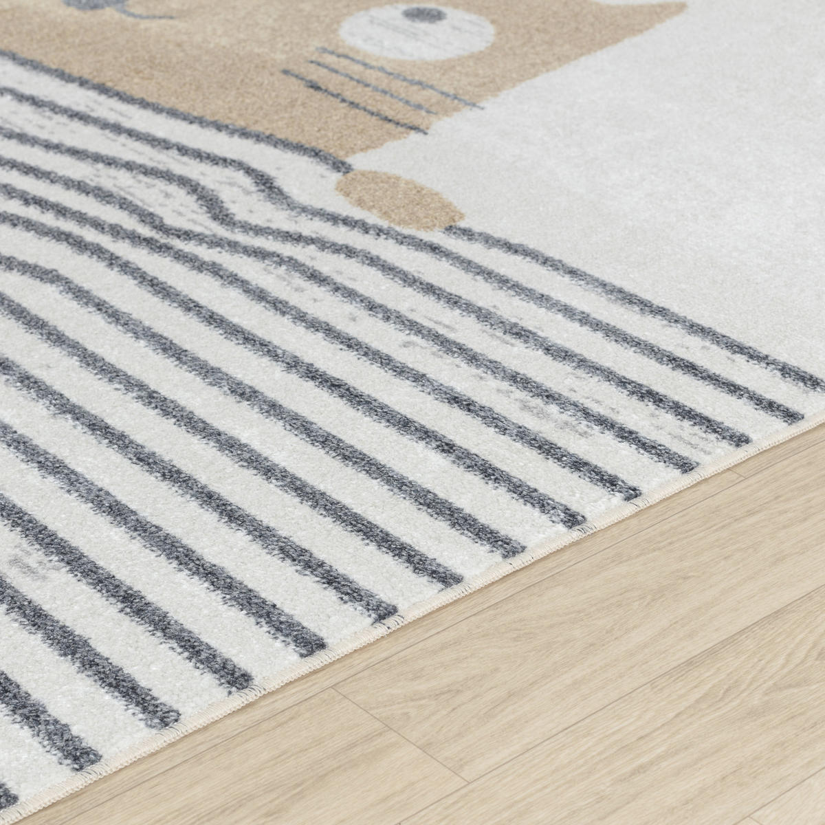 KINDERTEPPICH Maschinenwaschbar 120x170 cm Beige - Beige, Naturmaterialien/Textil (120/170cm) - LIVABLISS