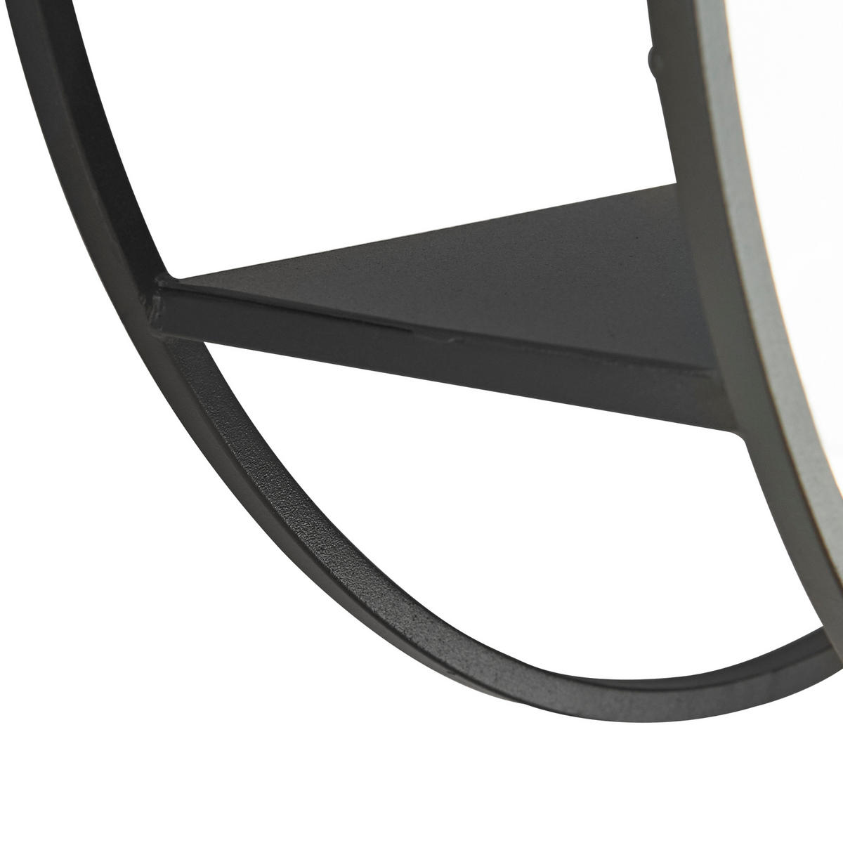 WANDSPIEGEL Sunne - Schwarz, Glas/Metall (50/13/50cm) - [en.casa]