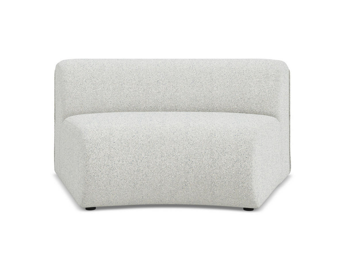 SOFAELEMENT Strukturstoff Stoff Beige - Beige/Schwarz, Kunststoff/Textil (147/70/89cm) - Makamii