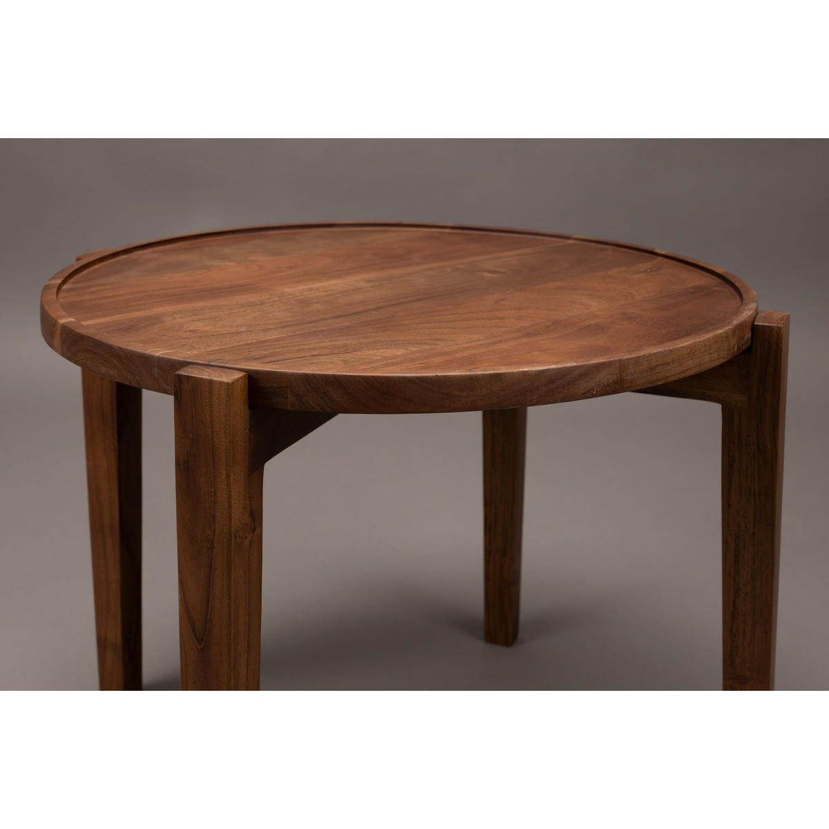 COUCHTISCH Shane Rund 59 cm - Braun, Holz (59/59/40cm) - Dutchbone