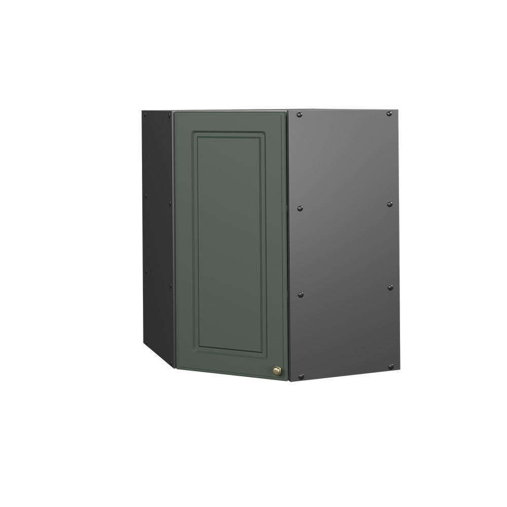 ECKHÄNGESCHRANK Fame-Line Grün-Gold Landhaus 57 cm - Anthrazit/Grün, Holzwerkstoff (57/72/34.1cm) - Vicco