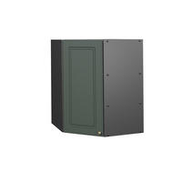 ECKHÄNGESCHRANK Fame-Line Grün-Gold Landhaus 57 cm - Anthrazit/Grün, Holzwerkstoff (57/72/34.1cm) - Vicco