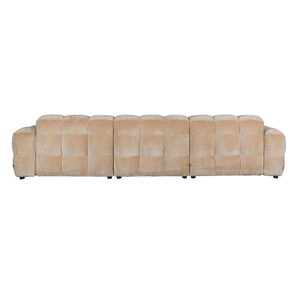 SOFA 4,5-SITZER Hackman Samt Beige - Beige, Kunststoff (364/84/102cm) - Dutchbone