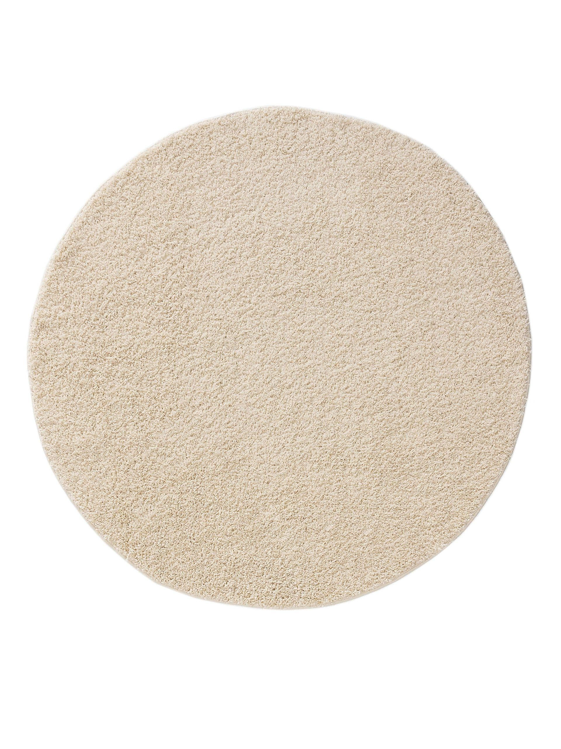 HOCHFLORTEPPICH Soho Cream ø 120 cm rund - Creme, Kunststoff (120/120cm) - benuta