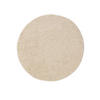 HOCHFLORTEPPICH Soho Cream ø 120 cm rund - Creme, Kunststoff (120/120cm) - benuta