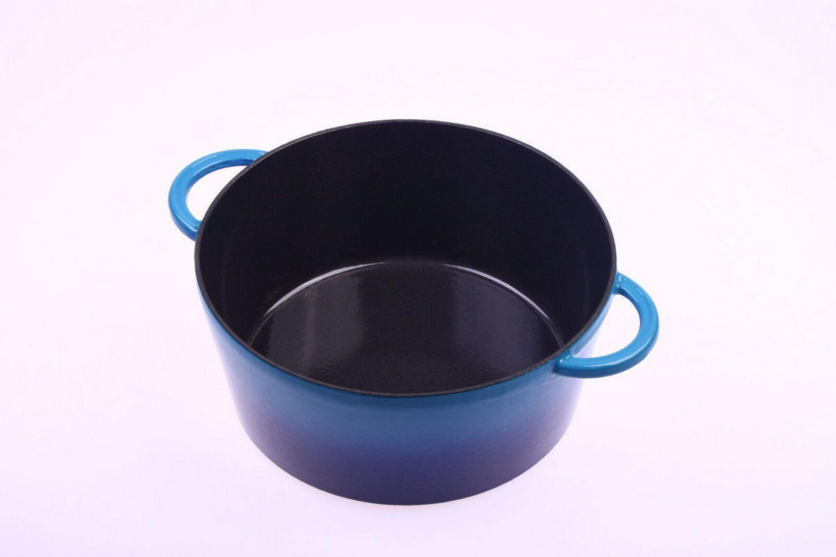 BRÄTER Cocotte Blau 24cm - Blau, Keramik (38/28/17cm)