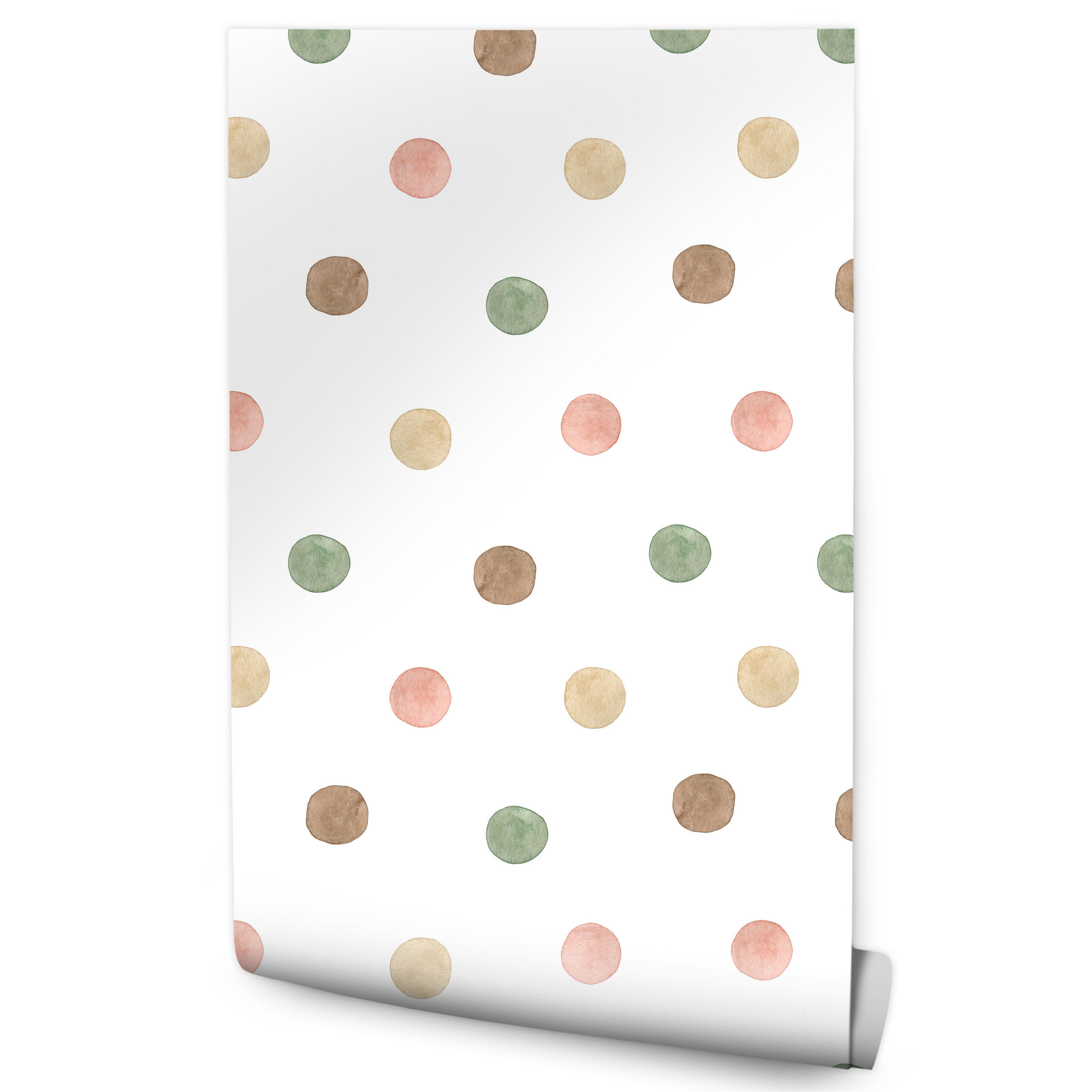 Muralo Vliestapete Grün, Rosa, Beige, Weiß 50x1000 cm