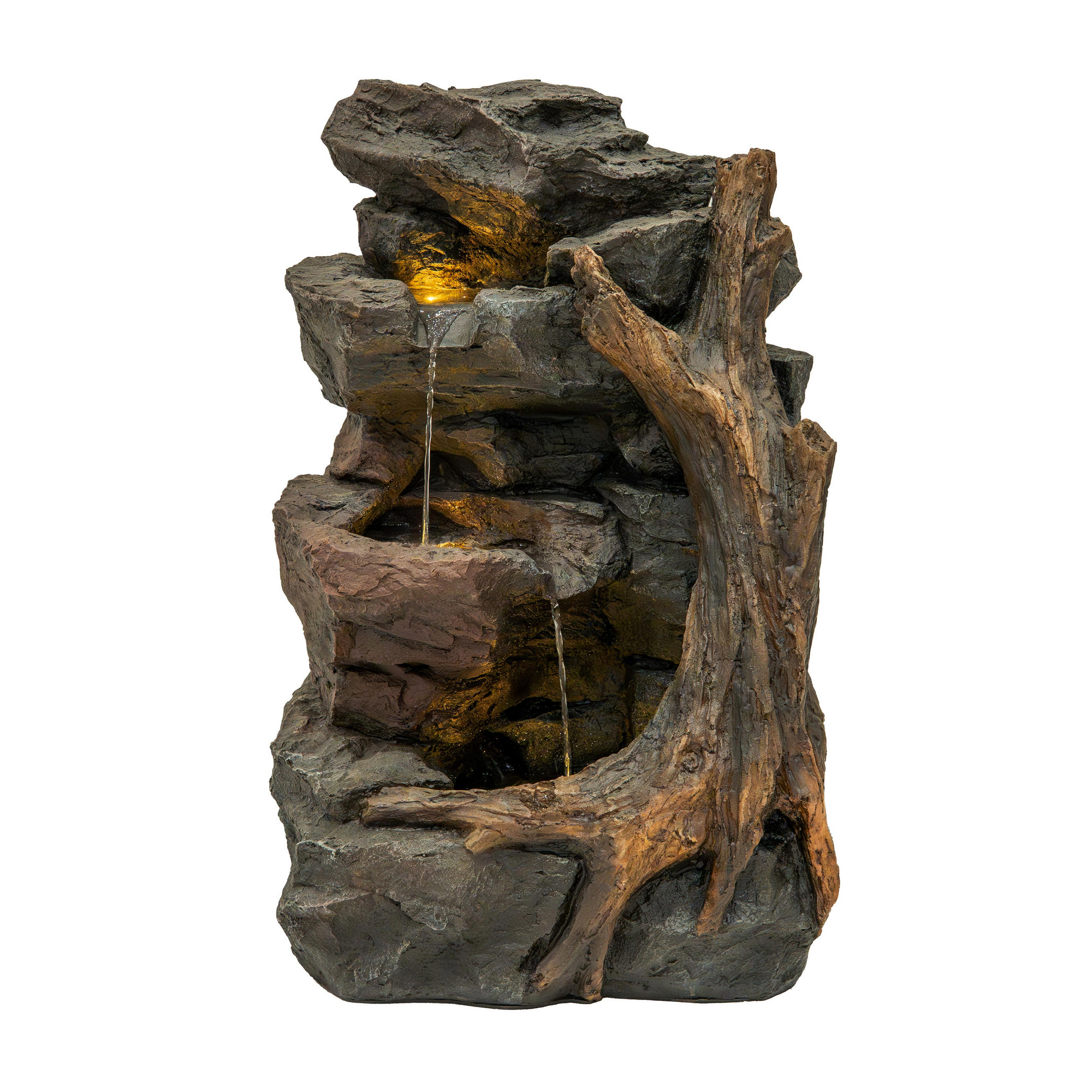 GARTENBRUNNEN "Willow Springs" - Grau, Kunststoff (65/58/70cm) - Monstershop