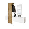GARDEROBE Carlton Paneel in Eiche Ribbeck - Alteiche, Holzwerkstoff (208/193/35cm) - Vladon