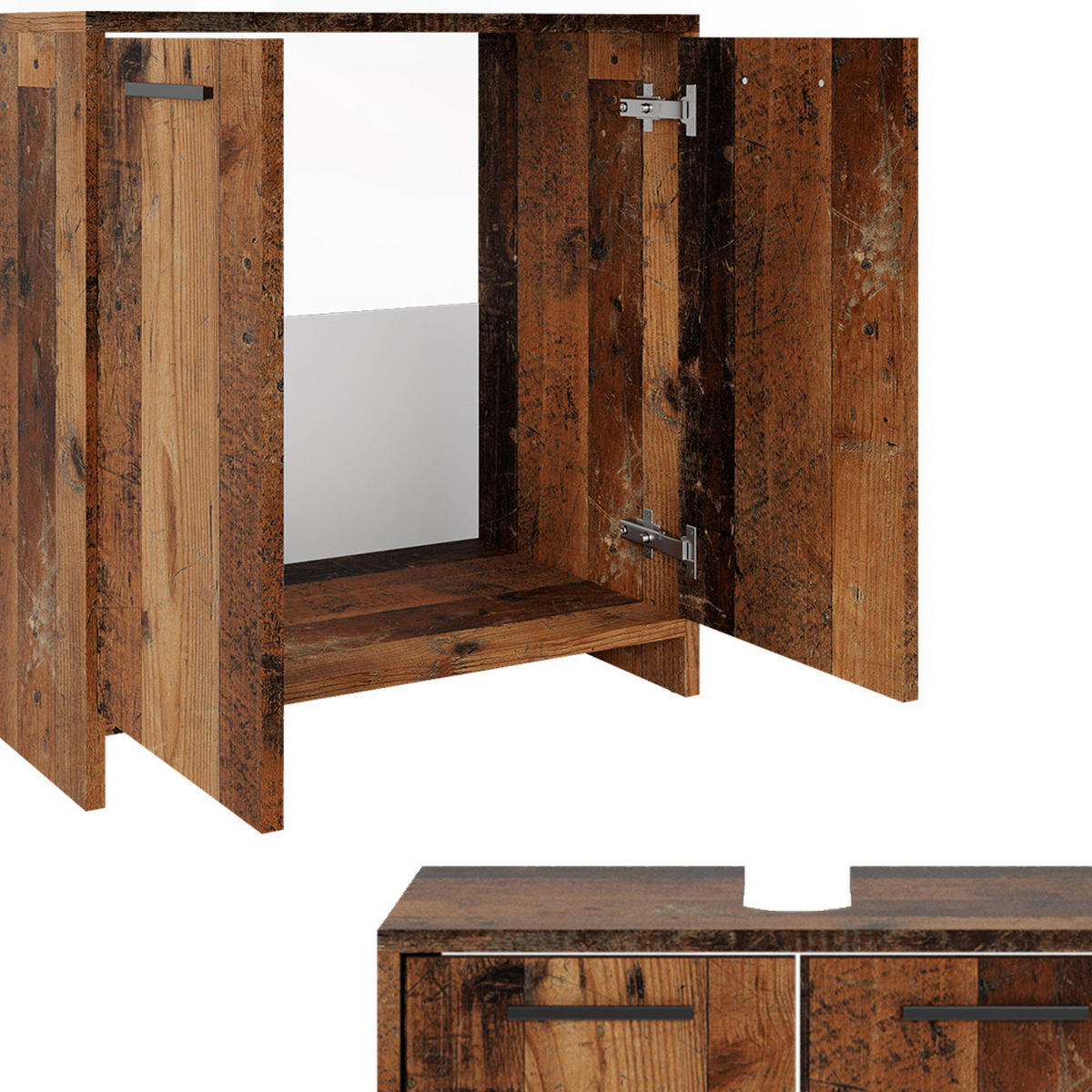 Wildeiche, Holzwerkstoff (58/60/33cm) - Vicco