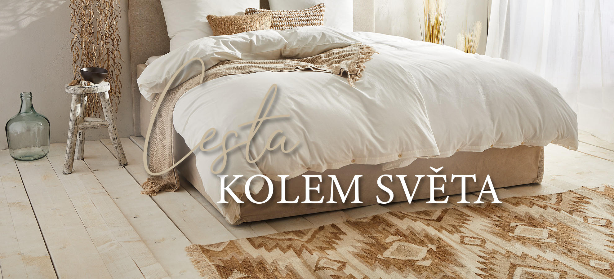 Ložnice v boho stylu