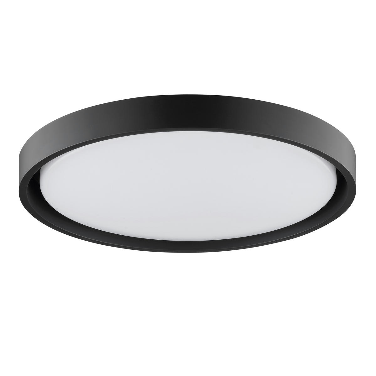 LED DECKENLEUCHTE Sonora Schwarz/Weiß 41/41/8 cm - Multicolor, Metall (41/41/8cm) - Brilliant