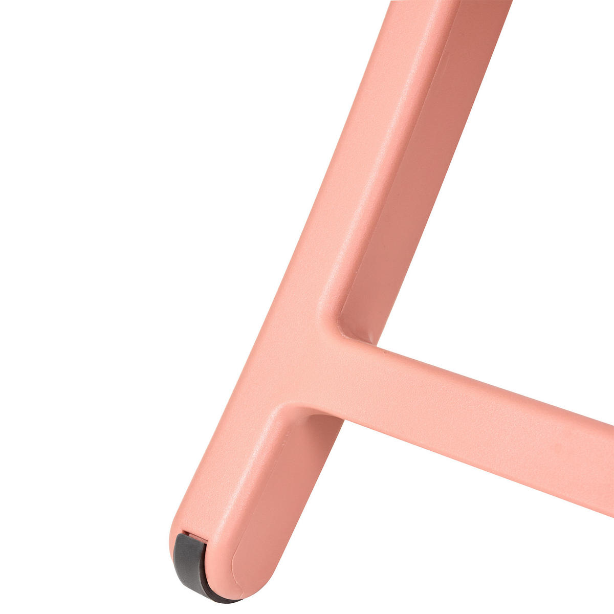 GARTENSTUHL 4er-Set Korallenrot Talca - Rot, Kunststoff (45/83/53cm) - Beliani