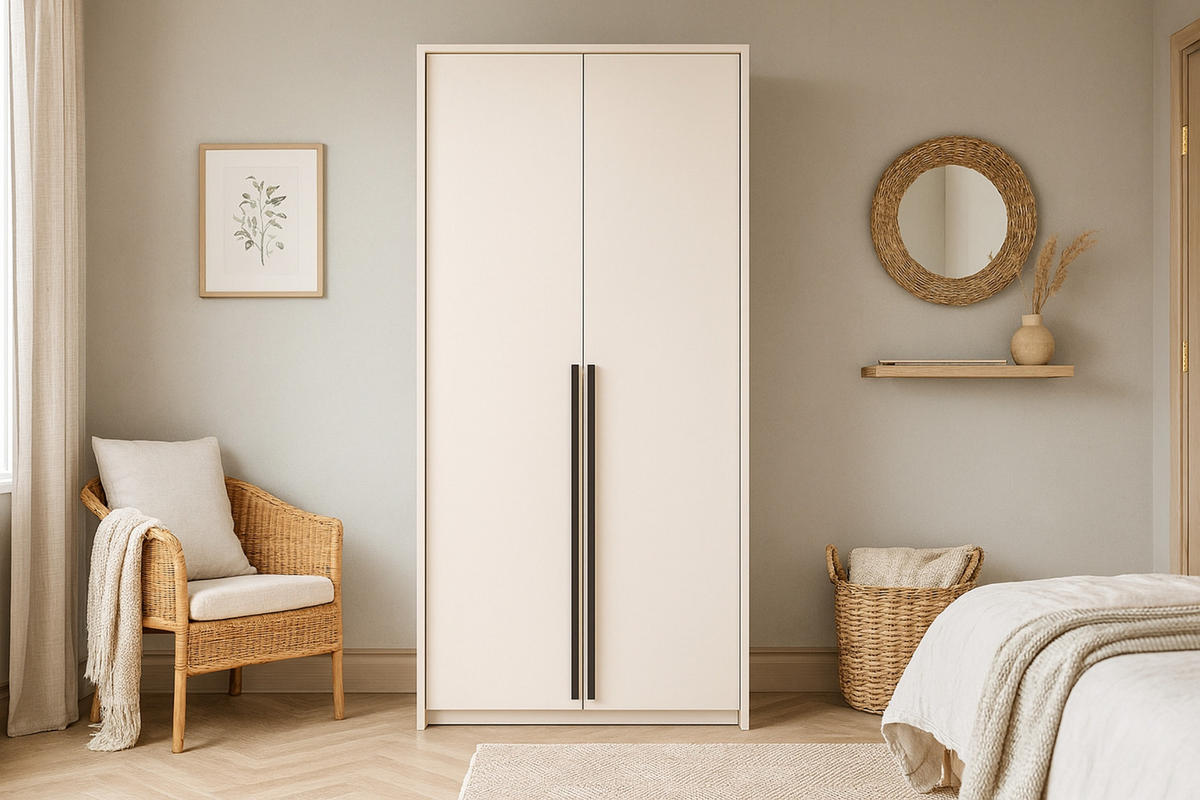 KLEIDERSCHRANK GENEVE 105/217/65 cm in Wildeiche - Eichefarben, Holzwerkstoff (105/217/65cm) - Deine Möbel 24