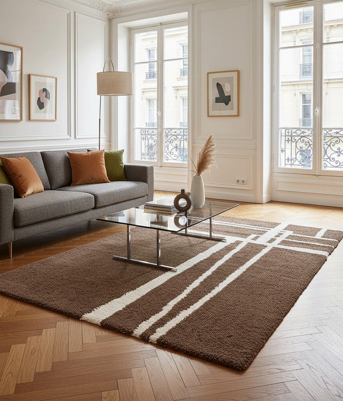 DESIGN-TEPPICH weich und dick bruin - Braun, Textil (200/290cm) - AFK Living