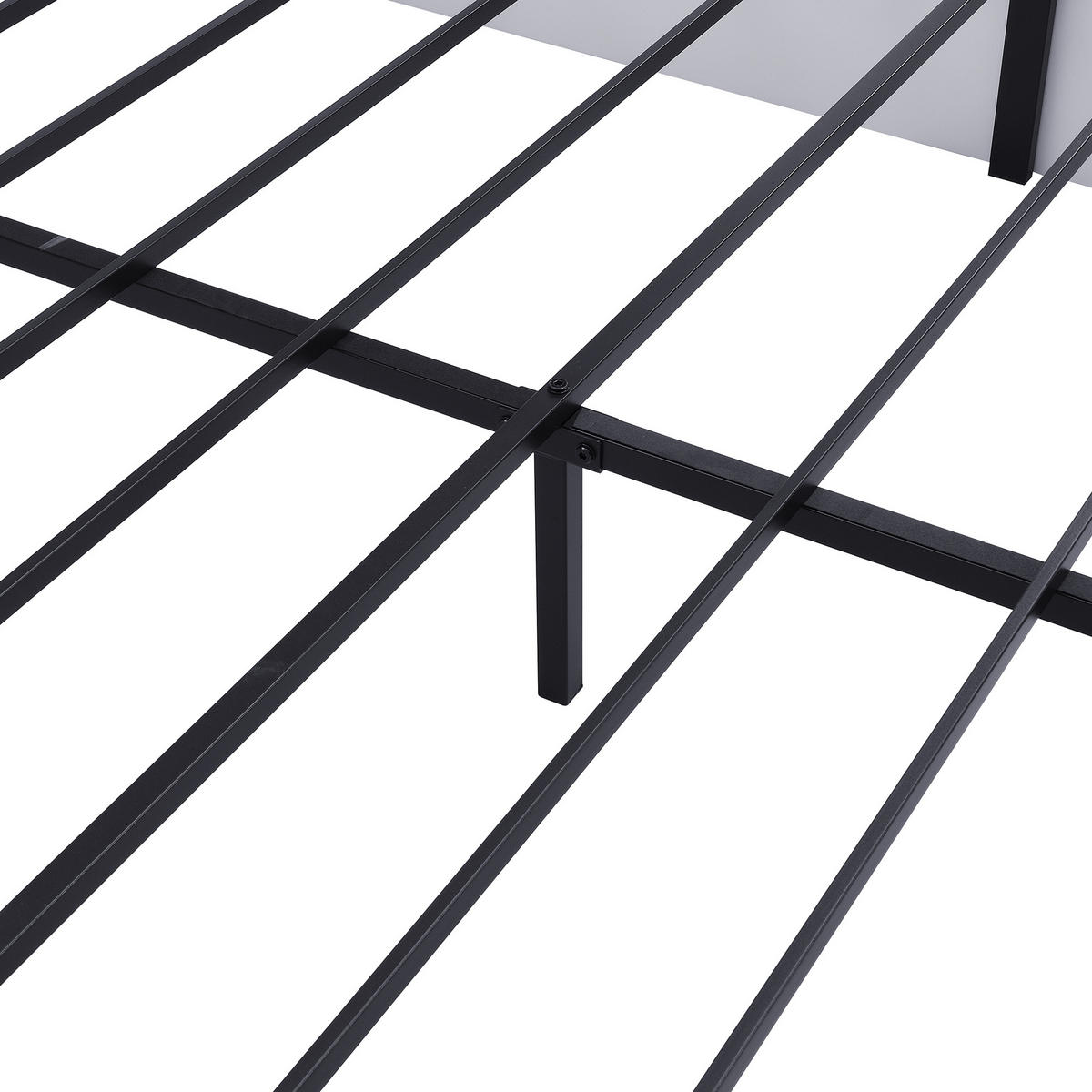 BETT 180/200 cm DE-03085, mit Uhr und LED, in Weiß - Weiß, Holzwerkstoff/Metall (180/200cm) - ComfortXL