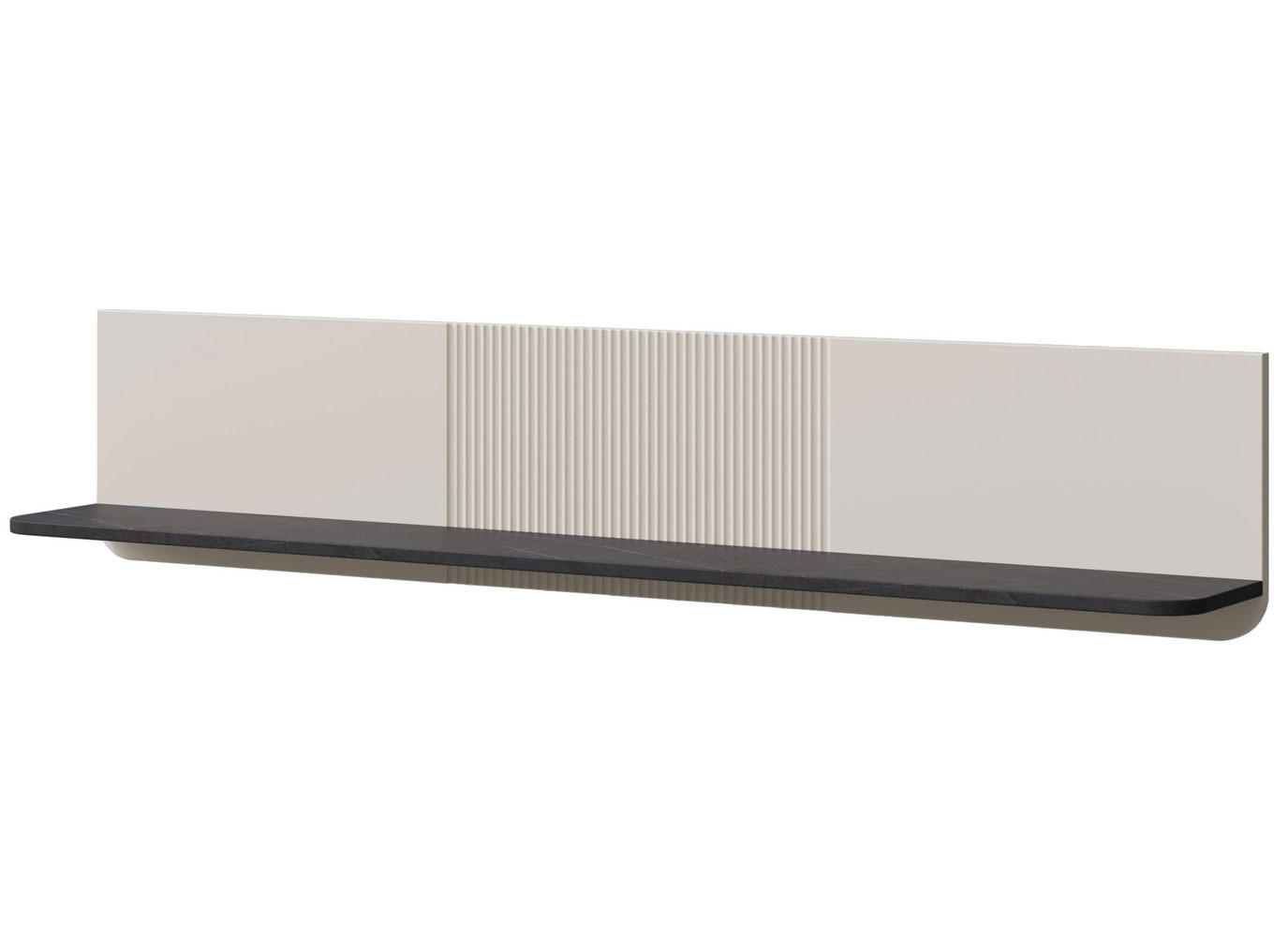 Feldmann-Wohnen Wandregal Beige, Grau 150x30x22 cm